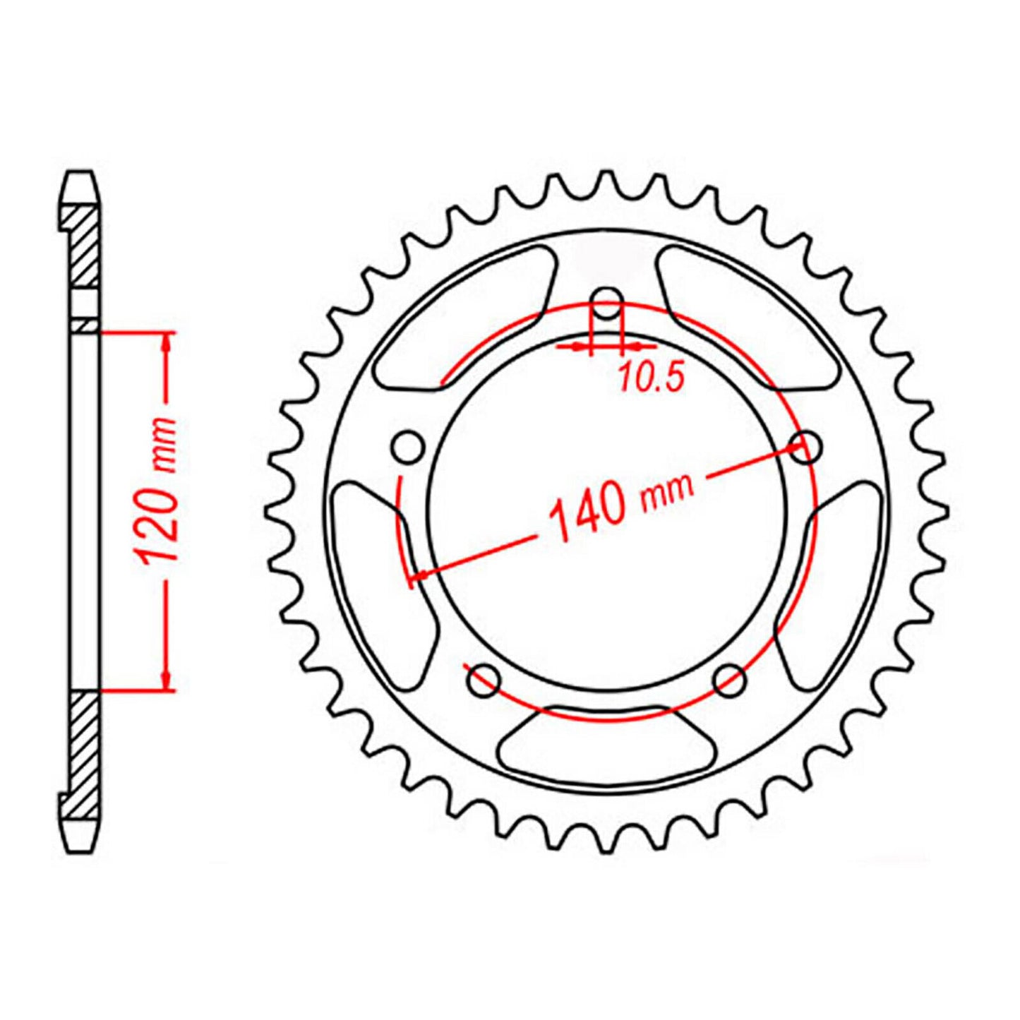 Sprocket Kit Suzuki DL1000 V-Strom '02-'10 (econo) - 525XRE 17/42