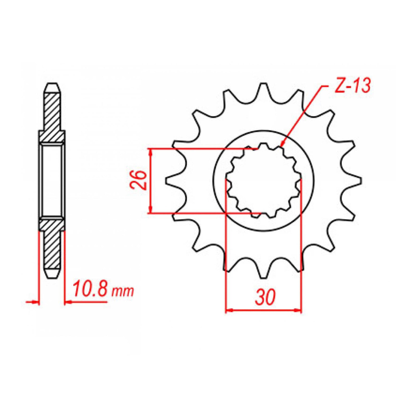 MTX 579 Steel Front Sprocket #530