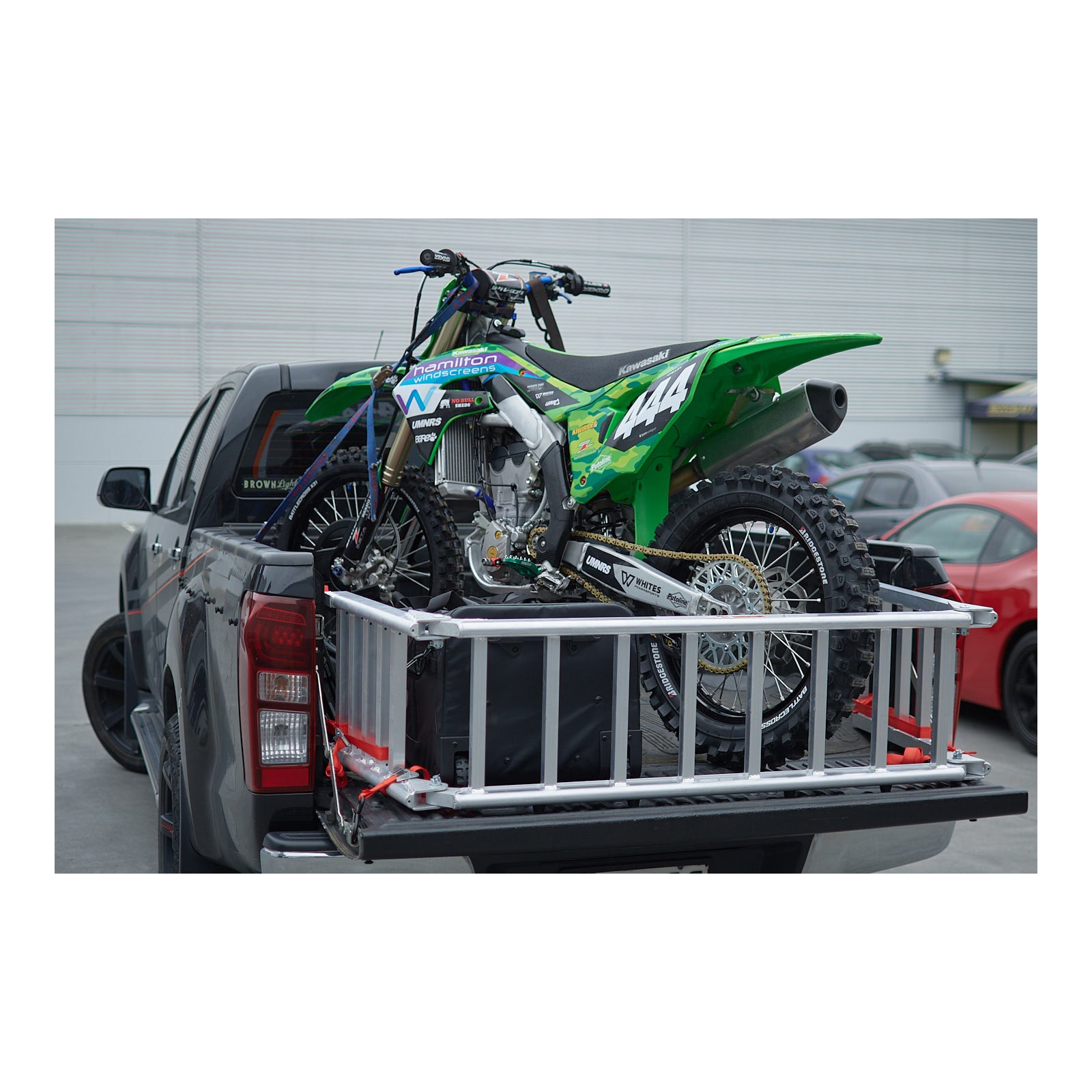 Whites Alloy Tailgate Ramp Folding 222x35cm - 318kg Rated