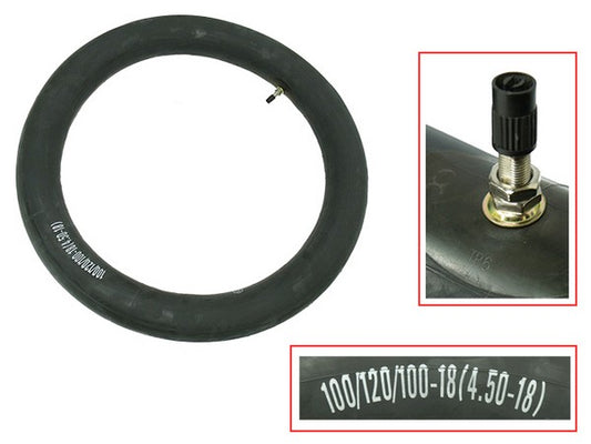 HEAVY DUTY TUBE TYRE TECH 100/120/100-18  4.50-18 3MM THICKNESS