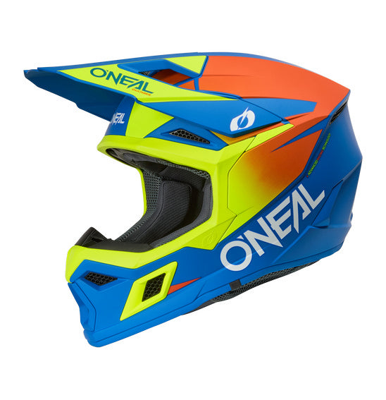 O'Neal 2027 3SRS SOLID Helmet - Blue/Neon Yellow