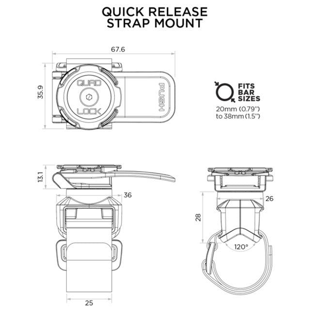 Quad Lock Quick Release Strap Mount (1)